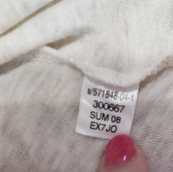 Old Navy Y2K "Love Does No Harm" Top Tree Graphic Tee Rolled Edge V- Neck Med. - Picture 8 of 10